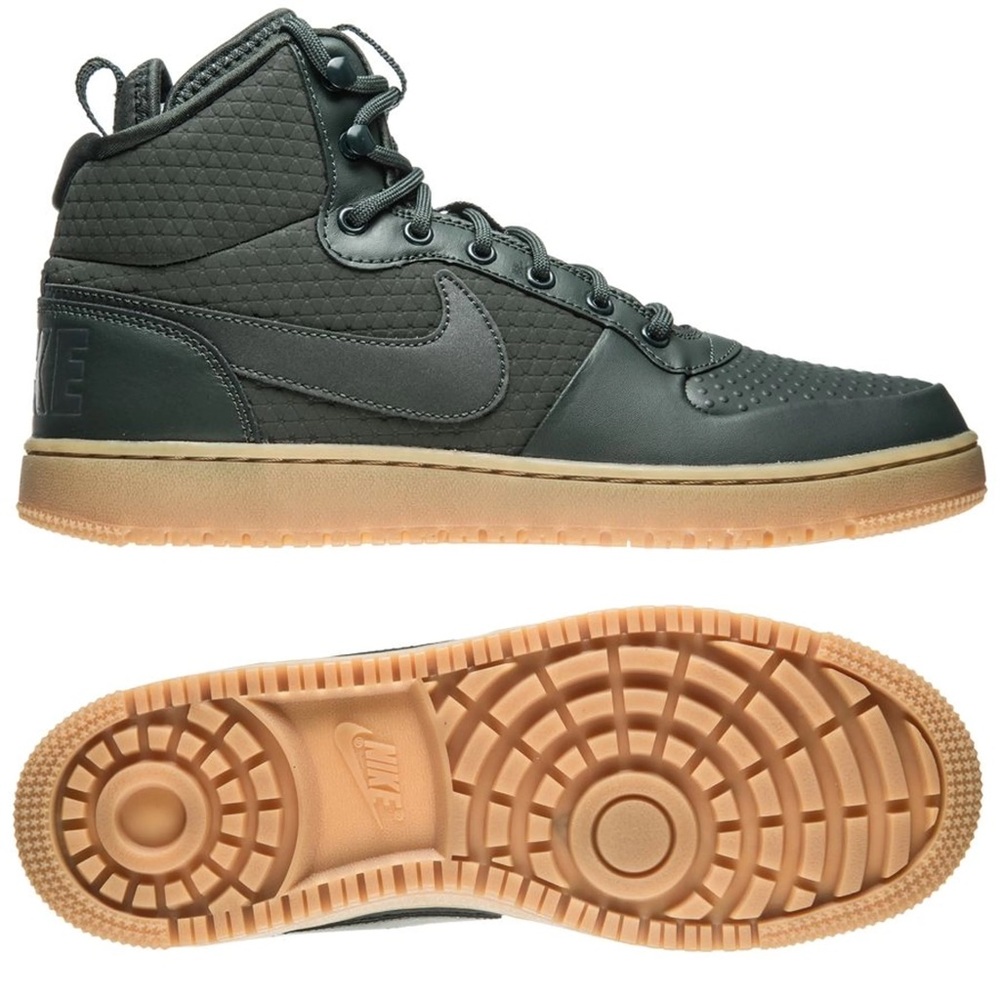 Nike Court Borough High Top Sneaker in Outdoor Green